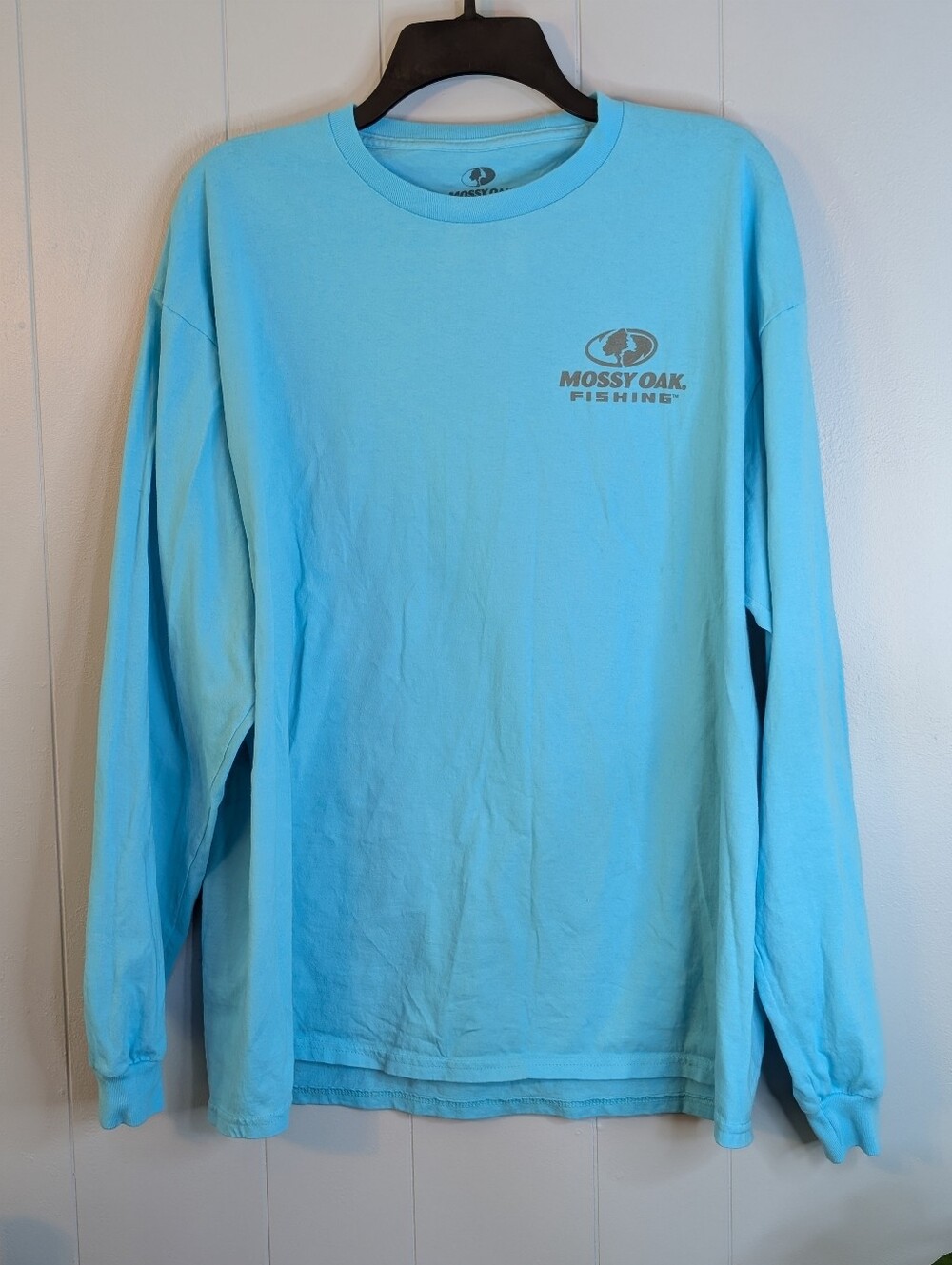 Mossy Oak Men's Crewneck Sweater - Light Blue
